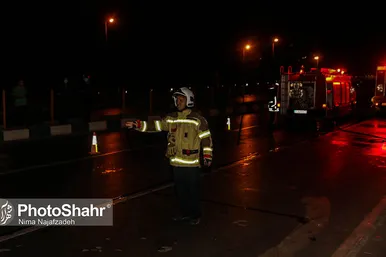 سانحه رانندگی در میدان جمهوری اسلامی مشهد