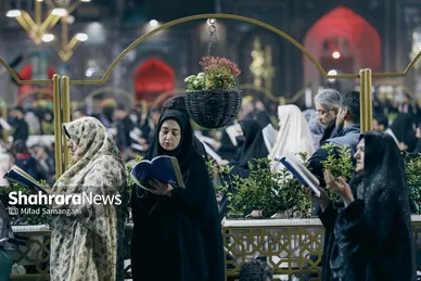 گزارش تصویری | مراسم احیای دومین شب قدر در حرم مطهر امام رضا (ع)