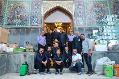 گل‌آرایی ویژه حرم مطهر رضوی