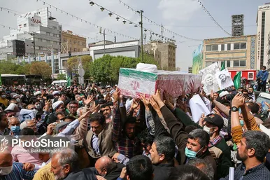 تشییع پیکر شهید حجت الاسلام دارایی در مشهد