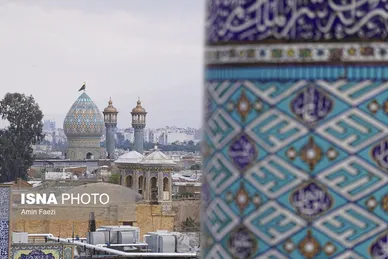 لحظه تحویل سال ۱۴۰۳ در حرم حضرت شاهچراغ (ع)