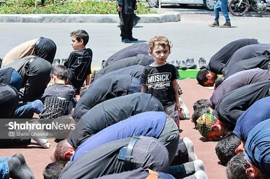 گزارش تصویری | عزاداری روز تاسوعای حسینی در خیابان های اطراف حرم مطهر رضوی