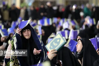 عکس| مراسم احیاء شب نوزدهم ماه رمضان در حرم مطهر رضوی (۱۱ فروردین ۱۴۰۳)