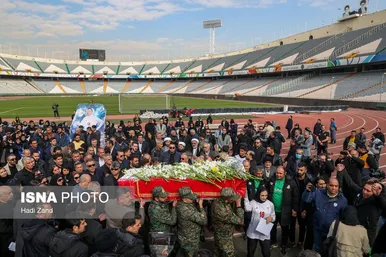 پیکر ملیکا محمدی به استادیوم آزادی رفت