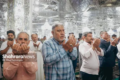 گزارش تصویری | اقامه نماز عید قربان در حرم رضوی (۱۶ خرداد ۱۴۰۴)
