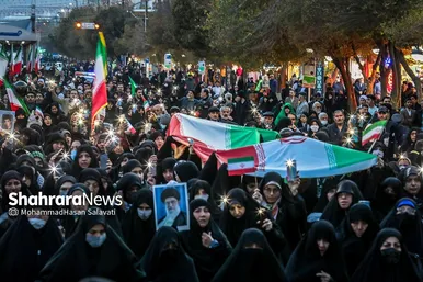 تشییع پیکر شهید مدافع امنیت «حسن براتی» در مشهد