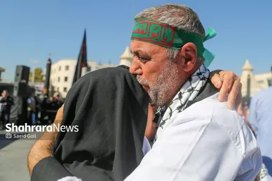 استقبال از طولانی‌ترین کاروان پیاده‌روی اربعین در مشهد مقدس