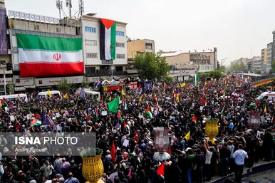عکس‌هایی از مراسم تشییع پیکر شهید اسماعیل هنیه در تهران - ۱