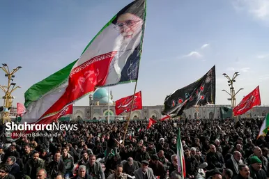 گزارش تصویری | عزاداری شهادت رهبر معظم انقلاب اسلامی، در حرم امام‌رضا (ع) - ۲