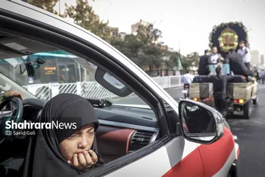 گزارش تصویری | مراسم تشییع پیکر آتش‌نشان فداکار «شهید رضا فخریان» در مشهد