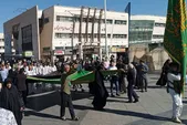 زائران پیاده امام حسین(ع) در آغوش امام رئوف(ع)  | آیین استقبال از کاروان پیاده انصارالحسین(ع) برگزار شد