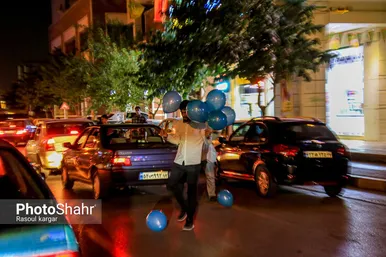 حال و هوای شهر مشهد در شب عید غدیر خم