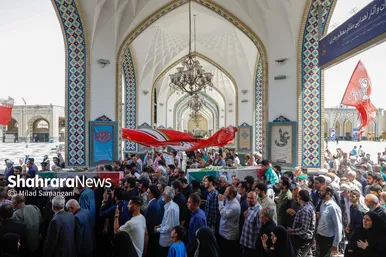گزارش تصویری | تشییع پیکر شهدای حملات رژیم صهیونیستی در مشهد