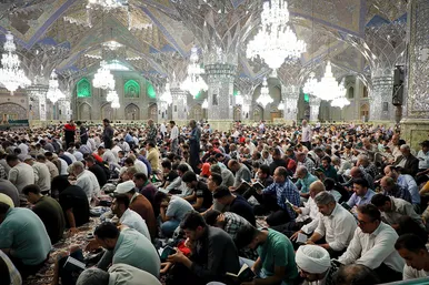 مراسم دعای عرفه در حرم مطهر رضوی