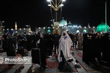 مراسم احیاء شب ۱۹ ماه مبارک رمضان در حرم مطهر رضوی