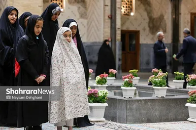 گزارش تصویری | آیین رسمی بدرقه دوندگان کاروان جاده ولایت در حرم مطهر رضوی