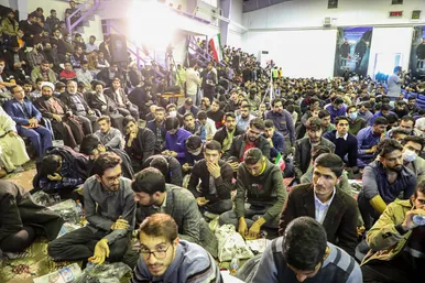 اجتماع دانشجویان بسیجی در دانشگاه فردوسی