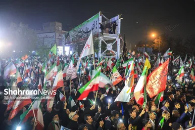 گزارش تصویری | آئین افتتاح معراج شهدای مشهد همزمان با حضور حماسی مردم در خیابان‌ها
