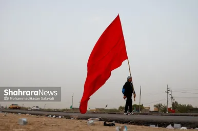 گزارش تصویری | زائران پیاده کربلا در طریق العلما