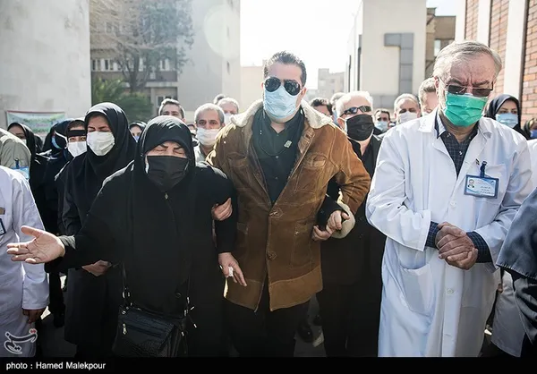 امیدوار رضایی رئیس بیمارستان لقمان و مادر شهید مدافع سلامت مهشید گودرز
