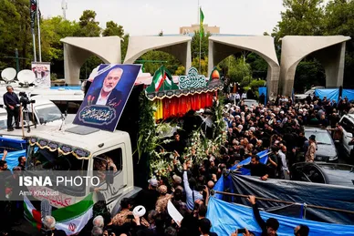 عکس‌هایی از مراسم تشییع پیکر شهید اسماعیل هنیه در تهران - ۱