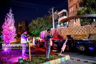 عملیات انتقال دستگاه TBM حفاری قطار شهری
