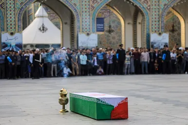 تشیع پیکر «شهید علی الداغی» در حرم مطهر رضوی