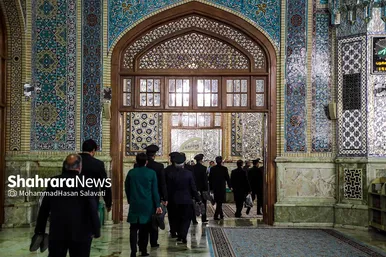 عکس‌هایی از آیین سنتی«صلا» همزمان با اولین روز ماه محرم در حرم مطهر رضوی