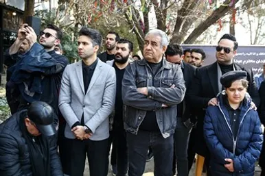 مراسم تشییع پیکر زنده‌یاد شهرام عبدلی در تهران