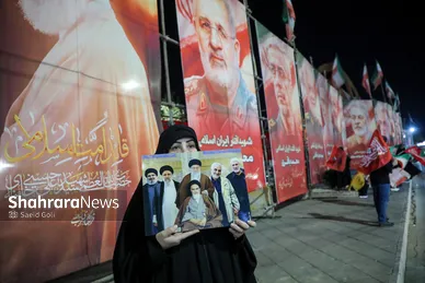 گزارش تصویری | وداع با پیکر سردار شهید حسین ظریفی در دویست‌ودهمین شب اجتماع مشهدی‌ها