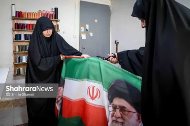 گزارش تصویری | پرچم میهن، برای ایستادگی ایران