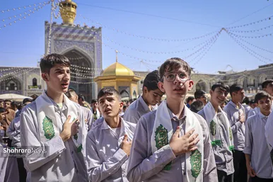 گزارش تصویری | آیین آغاز سال تحصیلی جدید در حرم مطهر رضوی