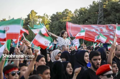 گزارش تصویری | اجتماع بزرگ کودکان و نوجوانان مشهدی در یادبود شهدای کودک و نوجوان ایرانی حمله رژیم صهیونی