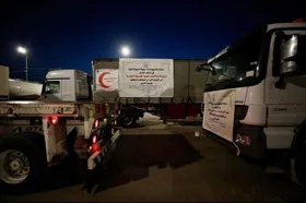 حرکت کاروان کمک مردمی از عراق به ایران