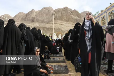 عکس‌هایی از مراسم سالگرد شهادت حاج قاسم سلیمانی در گلزار شهدای کرمان