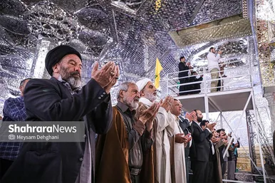 گزارش تصویری | اقامه نماز عید سعید قربان در حرم مطهر رضوی