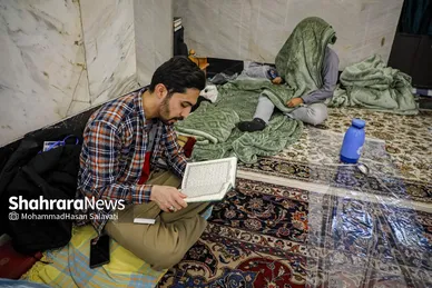 گزارش تصویری | آیین معنوی اعتکاف در حرم امام رضا (ع)