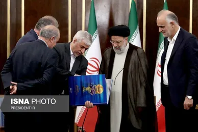 دیدار ملی‌پوشان فوتبال ایران با رییس جمهور