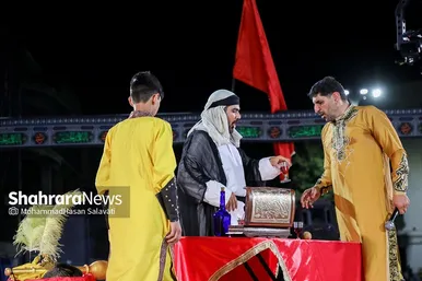 تصاویری از آیین تعزیه خوانی در عرصه میدان شهدا