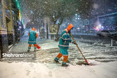 گزارش تصویری | بارش شدید برف در مشهد