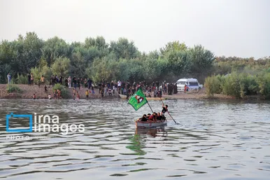 عکس‌هایی از استقبال اهالی خلیفه حیدر از زائران کربلا