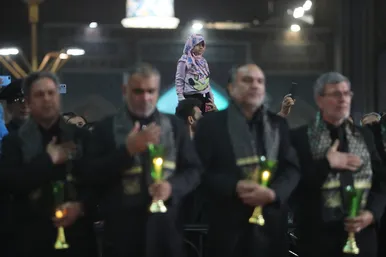 آیین خطبه خوانی شب شهادت امام رضا(ع) در حرم مطهر رضوی