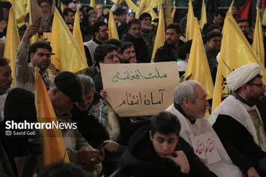 گزارش تصویری | اجتماع مهاجران افغانستانی ساکن مشهد در سوگ قائد امت
