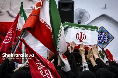 گزارش تصویری | مراسم وداع با پیکر مطهر شهدای سنگر خیابان