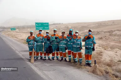 پاکسازی ٧ محور ورودی مشهد مقدس در دهه آخر صفر