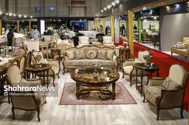گزارش تصویری | نمایشگاه بین‌المللی مبلمان، لوستر و دکوراسیون داخلی در مشهد