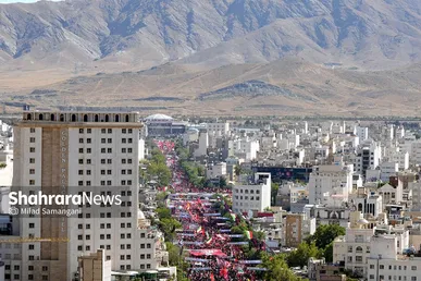 گزارش تصویری | تصاویر هوایی مراسم تشییع پیکر رهبر شهید انقلاب اسلامی