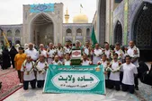 دوندگان جاده ولایت به پابوسی امام‌رضا(ع) رفتند + فیلم