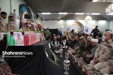 مراسم تشییع پیکر مطهر سرباز شهید «احمد لطفی» در مشهد
