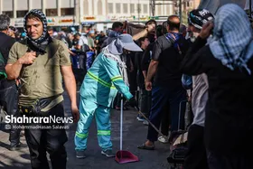 ویدئو | پیام مشترک خادمان شهرداری مشهد در نجف اشرف: خدمت به زائران اربعین، زیارت ماست